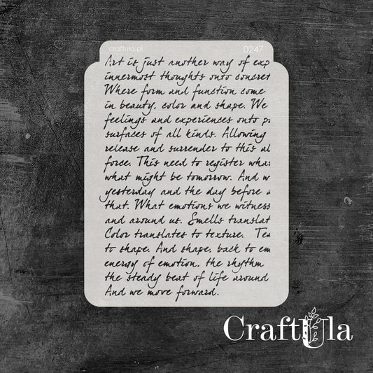 Sapluuna 16x20cm text