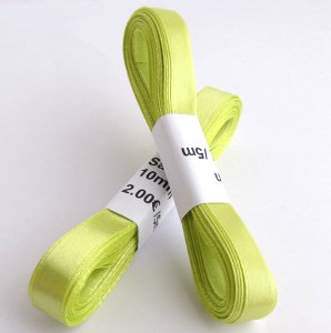 Satiininauha vaalea vihreä 10mm