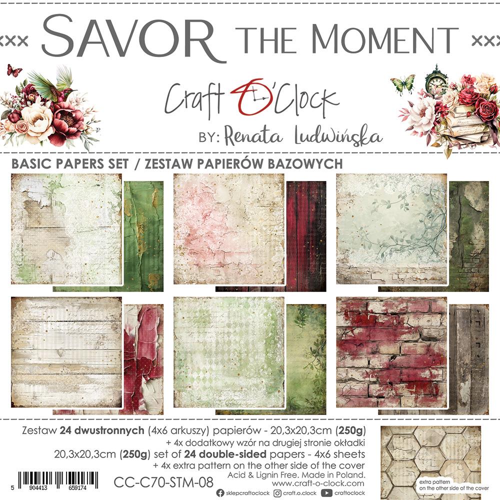 Savor the Moment basic paper set 8"