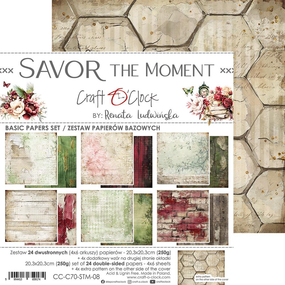 Savor the Moment basic paper set 8"