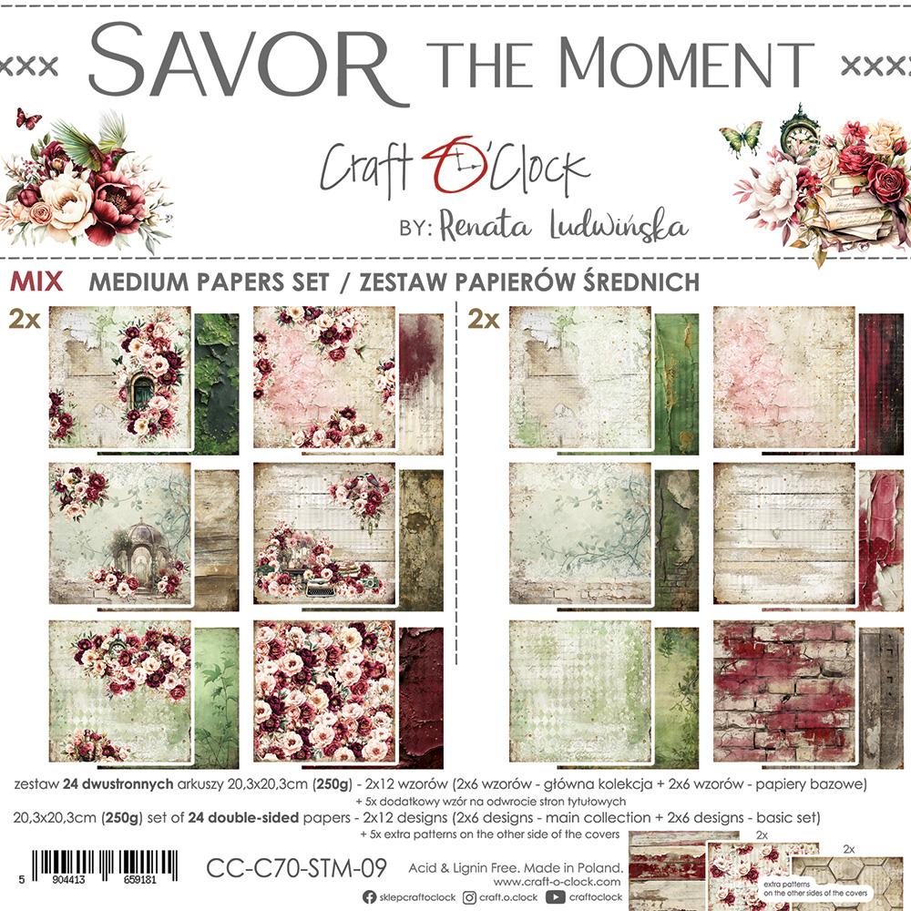 Savor the Moment mix paper set 8"