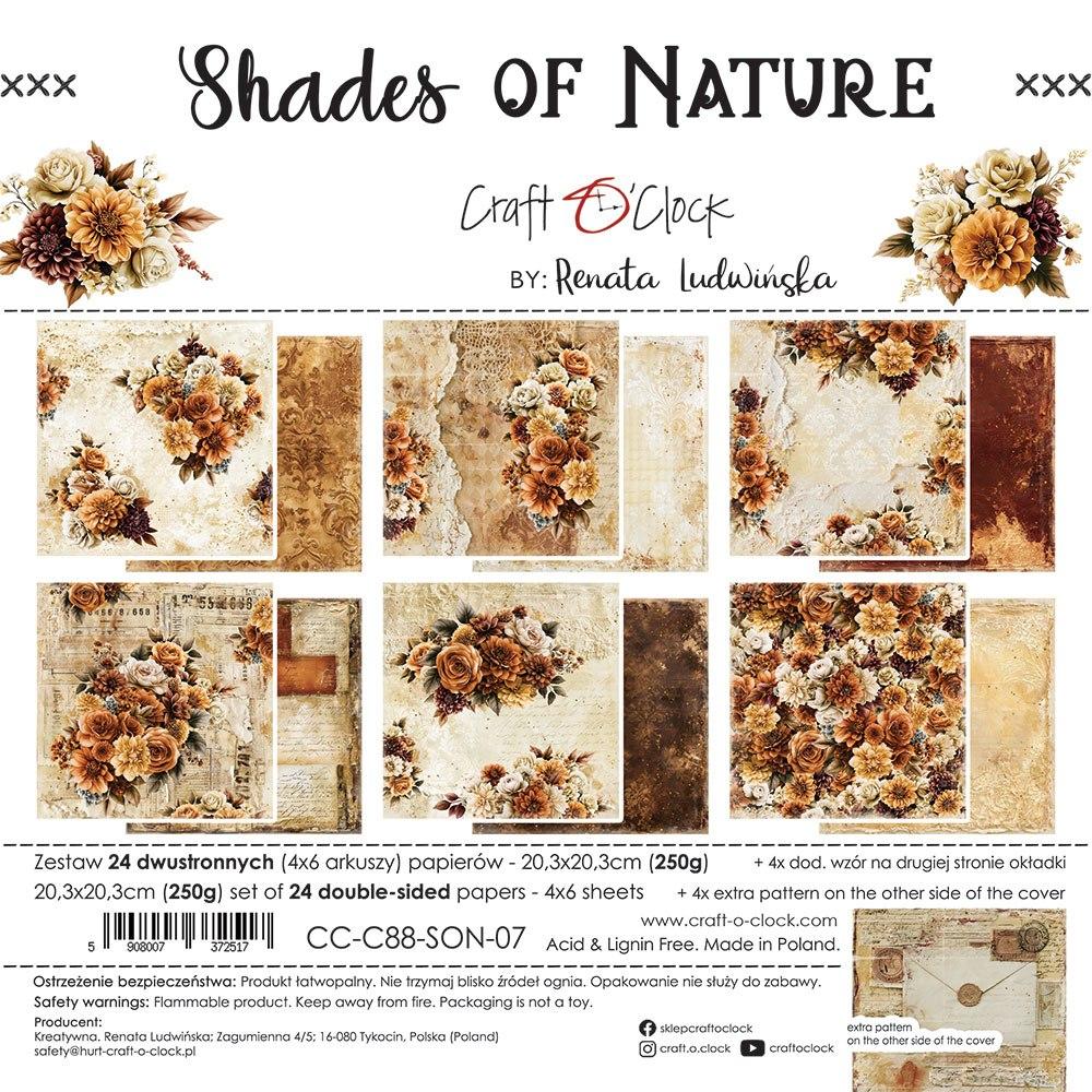 Shades of Nature 8" skräppipaperipakkaus