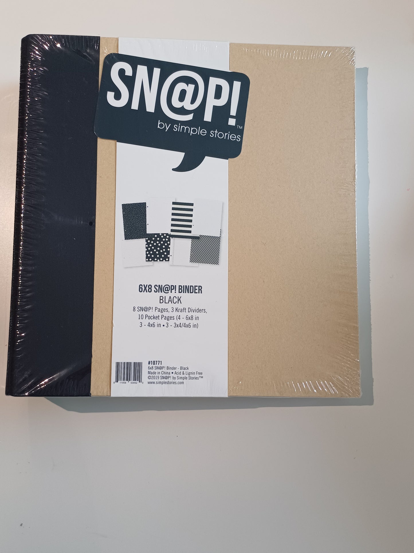 Albumi Sn@p Binder Black 6x8"