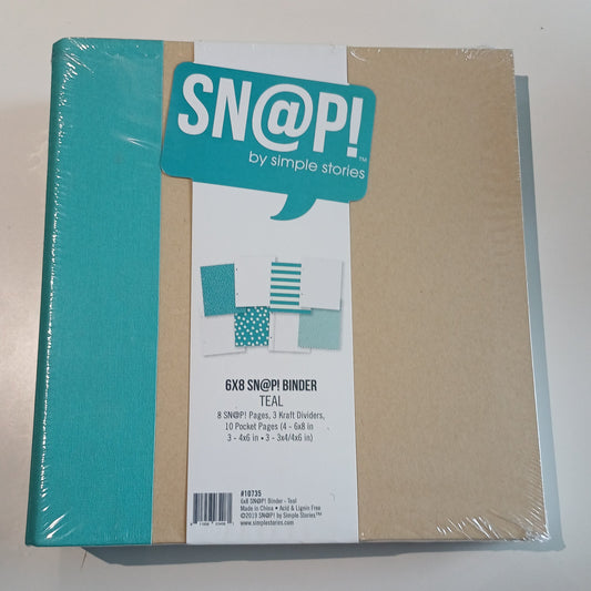 Albumi Sn@p Binder Teal 6x8"