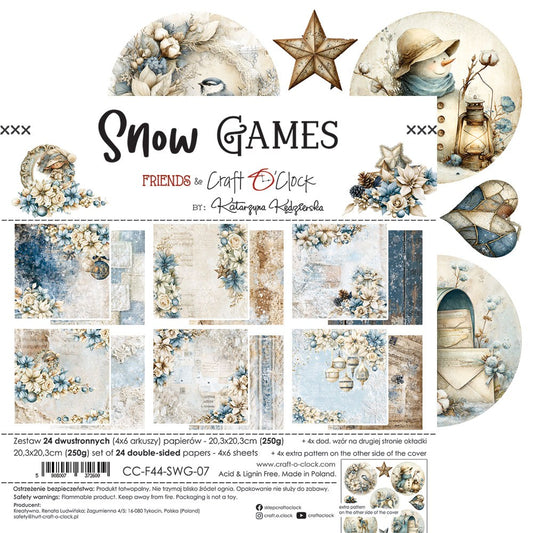 Snow Games 8" skräppipaperipakkaus