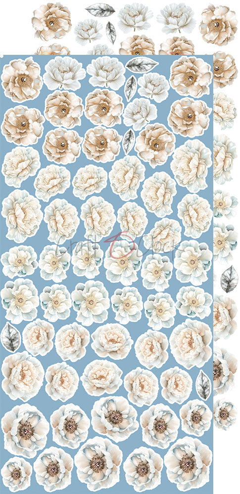 Extras to cut set, Flowers, Something Blue