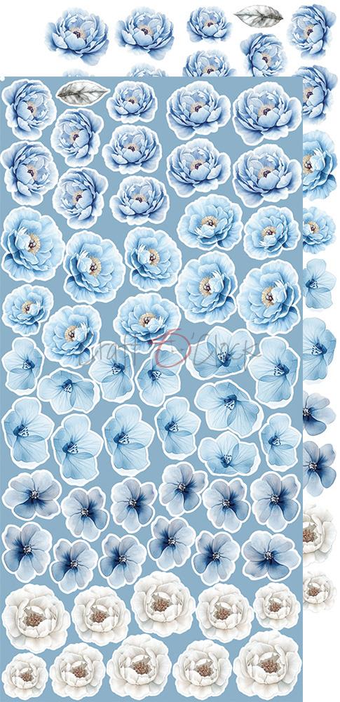 Extras to cut set, Flowers, Something Blue