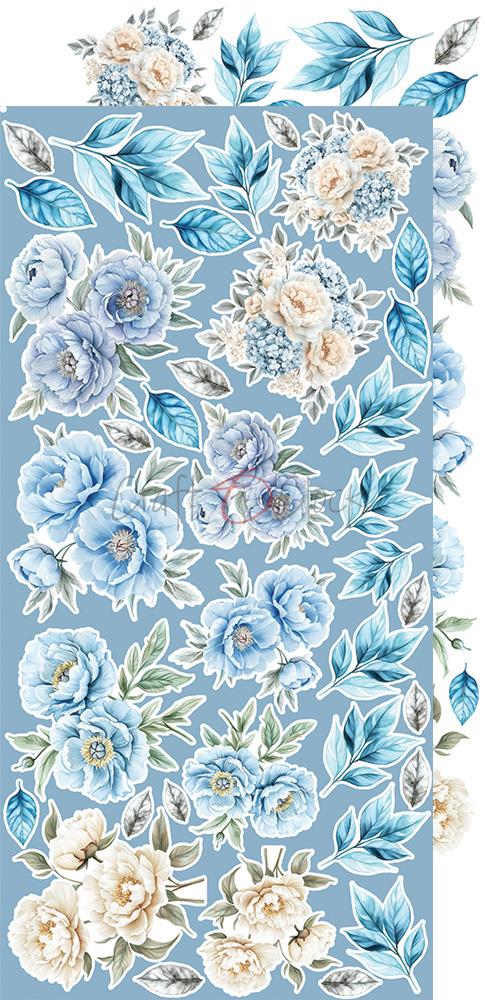 Extras to cut set, Flowers, Something Blue