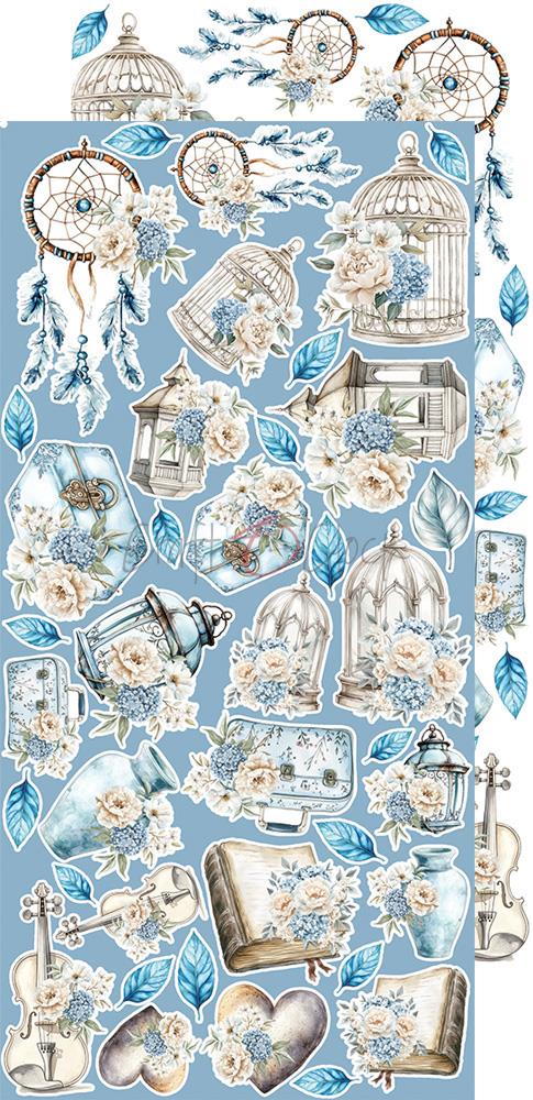 Extras to cut set, Flowers, Something Blue