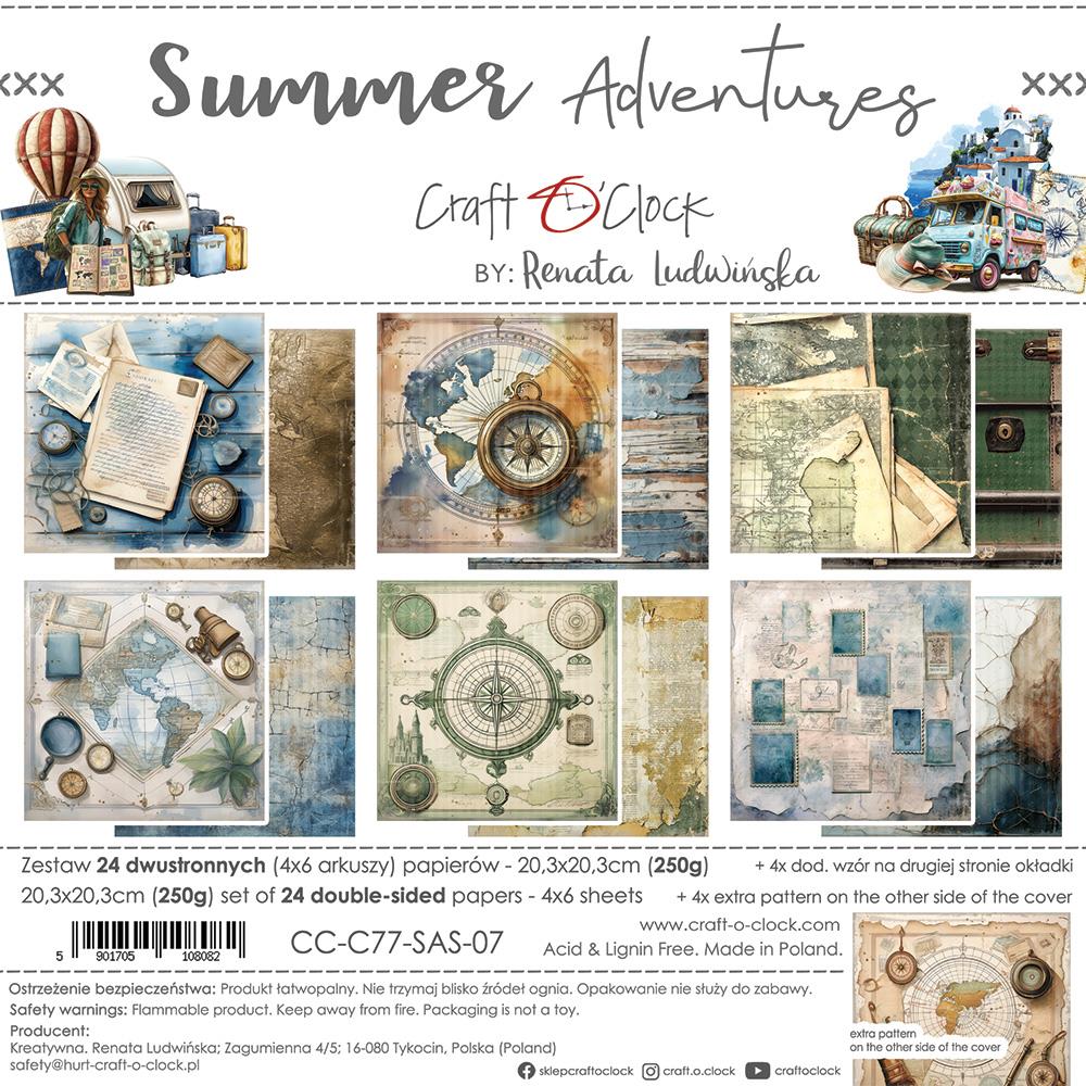 Summer Adventures mix paper set 8"