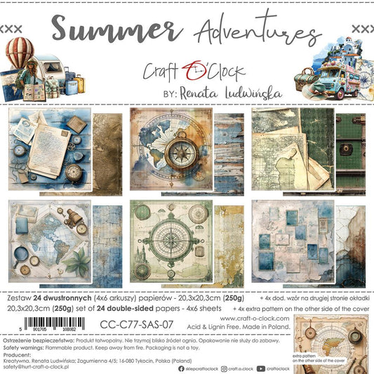 Summer Adventures paper set 8"