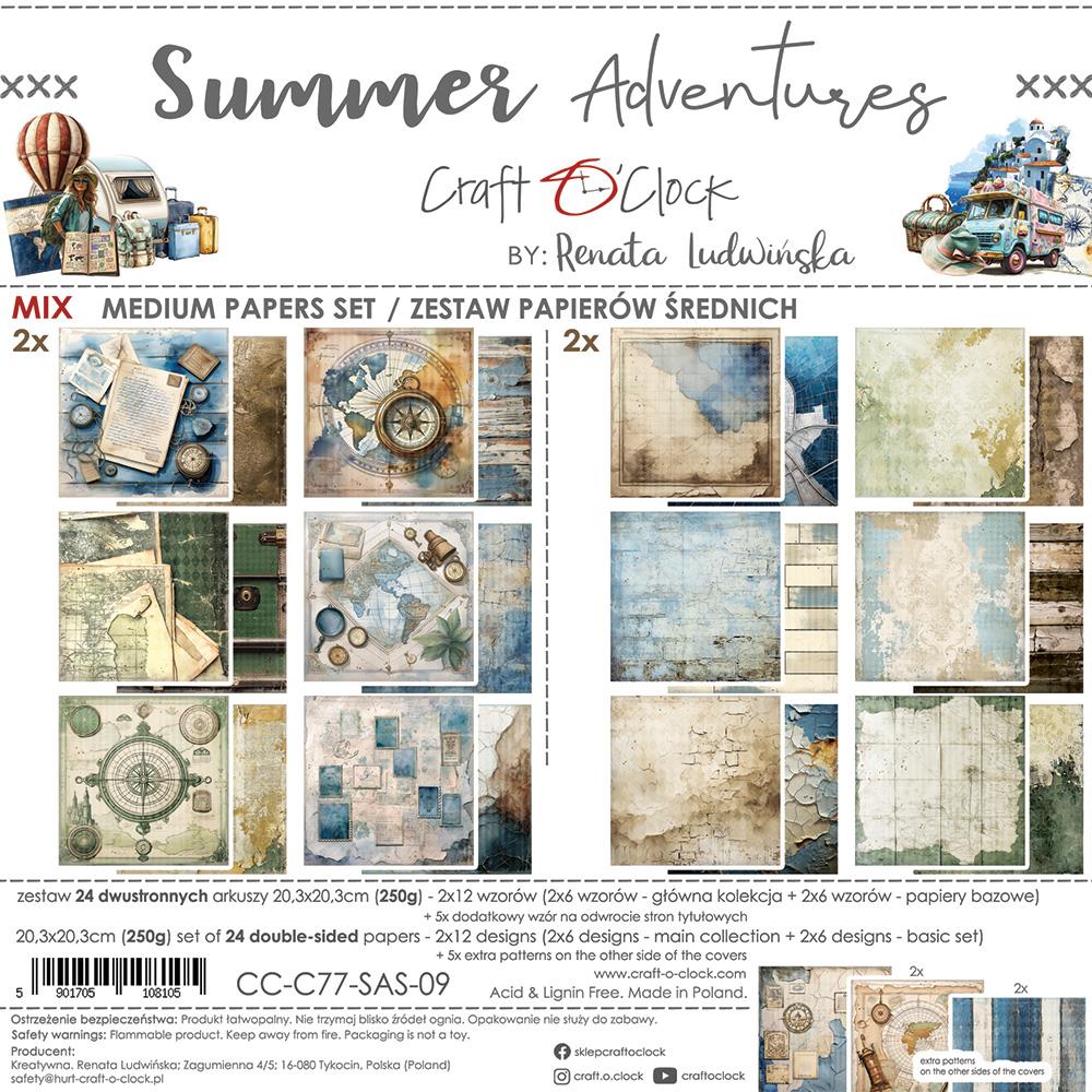 Summer Adventures mix paper set 8"