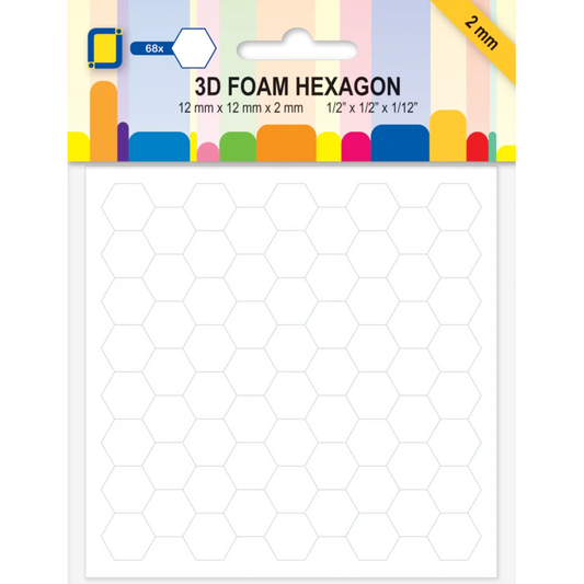 Tarratyyny hexagon 12mm x 12mm x 2mm