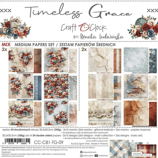 Timeless Grace mix paper set 8"