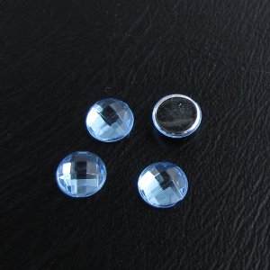 Akryyli fasettipyöreä, turkoosi 6x2mm, foliotausta, 100kpl