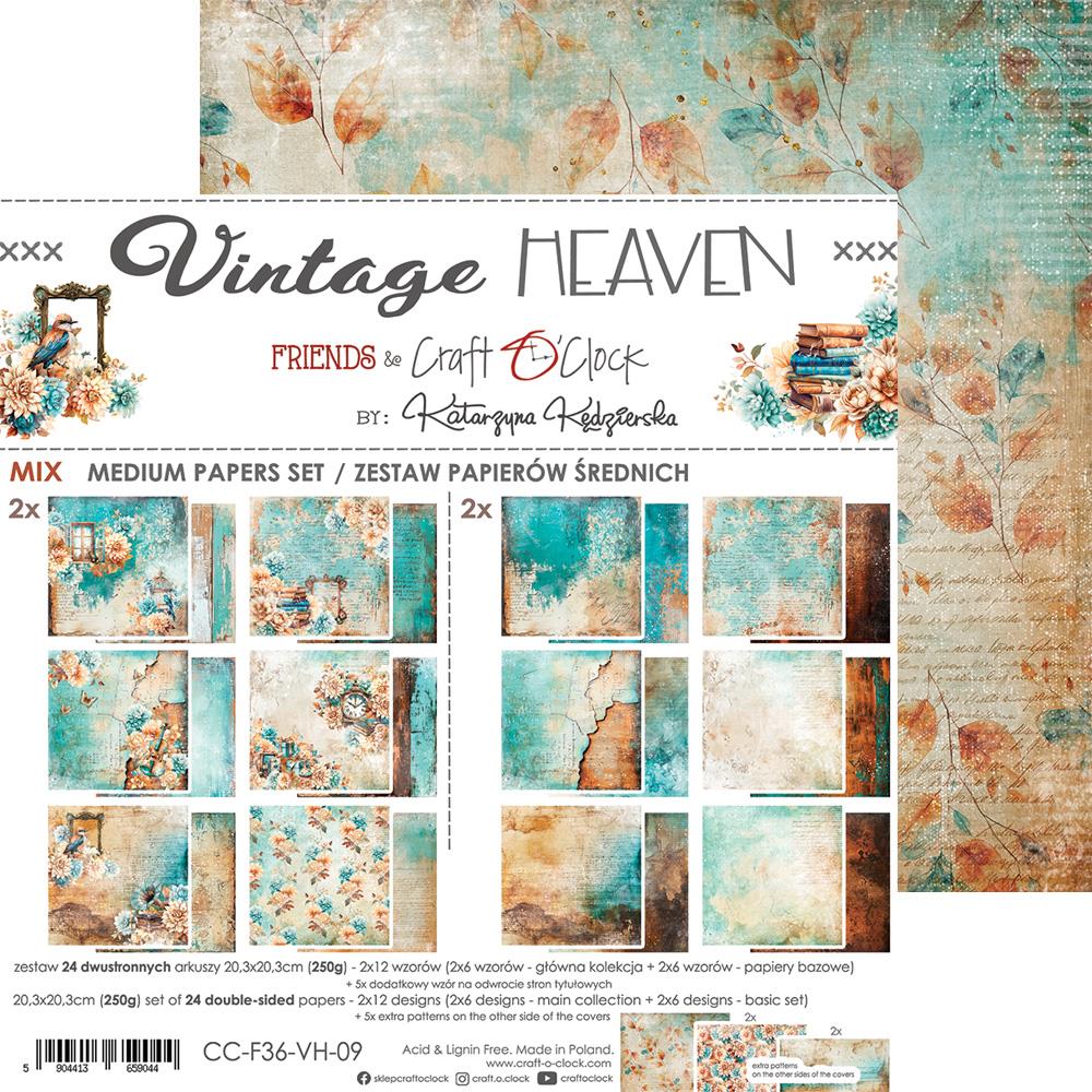 Vintage heaven mix paper set 8"