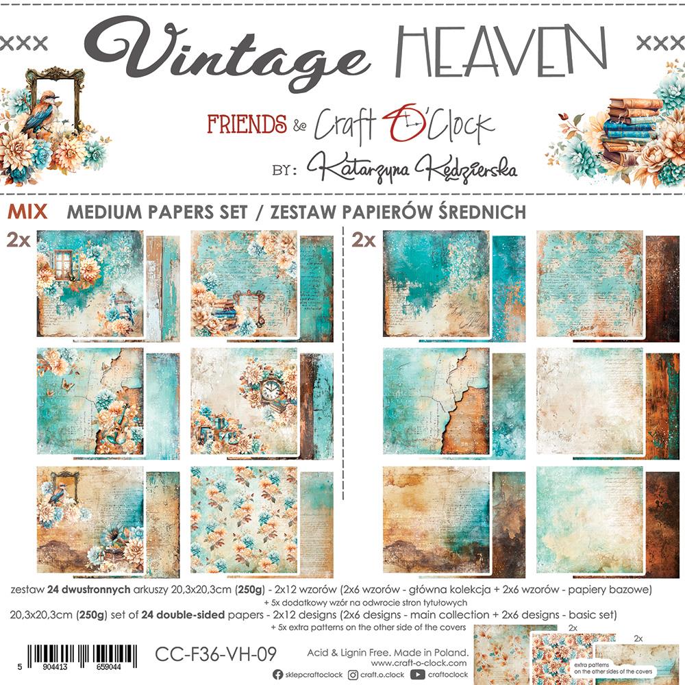 Vintage heaven mix paper set 8"