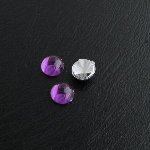 Akryyli timantti fasettipyöreä, violetti 8x4mm, foliotausta, 100kpl