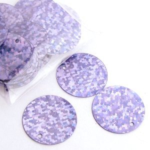 litteä, pyöreä vaalean violetti 20mm AB