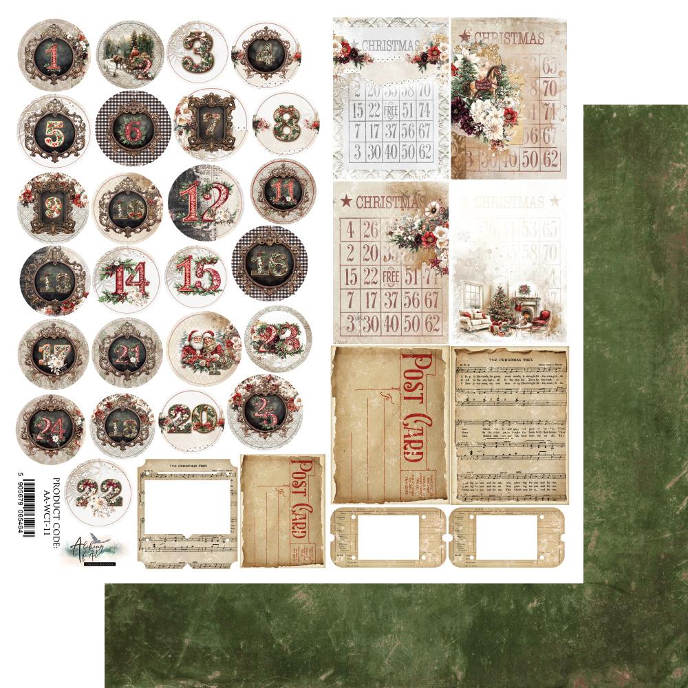 Leikattavat kuvat Wonderful Christmas -Advent Calendar 30,5x30,5cm