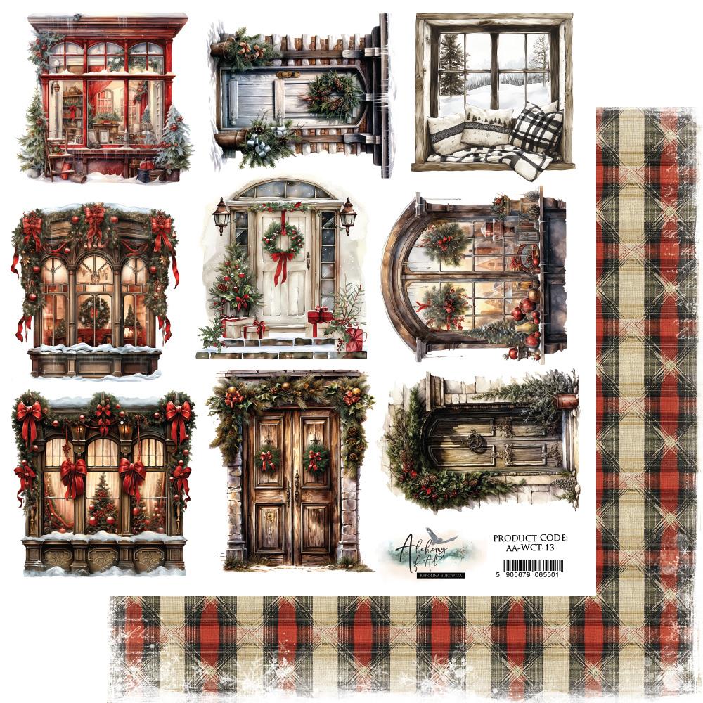 Leikattavat kuvat Wonderful Christmas -Doors 30,5x30,5cm